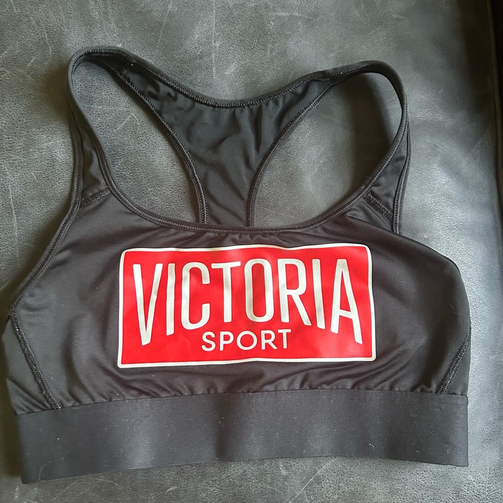 Victoria's Secret Black and Red Sports Bra